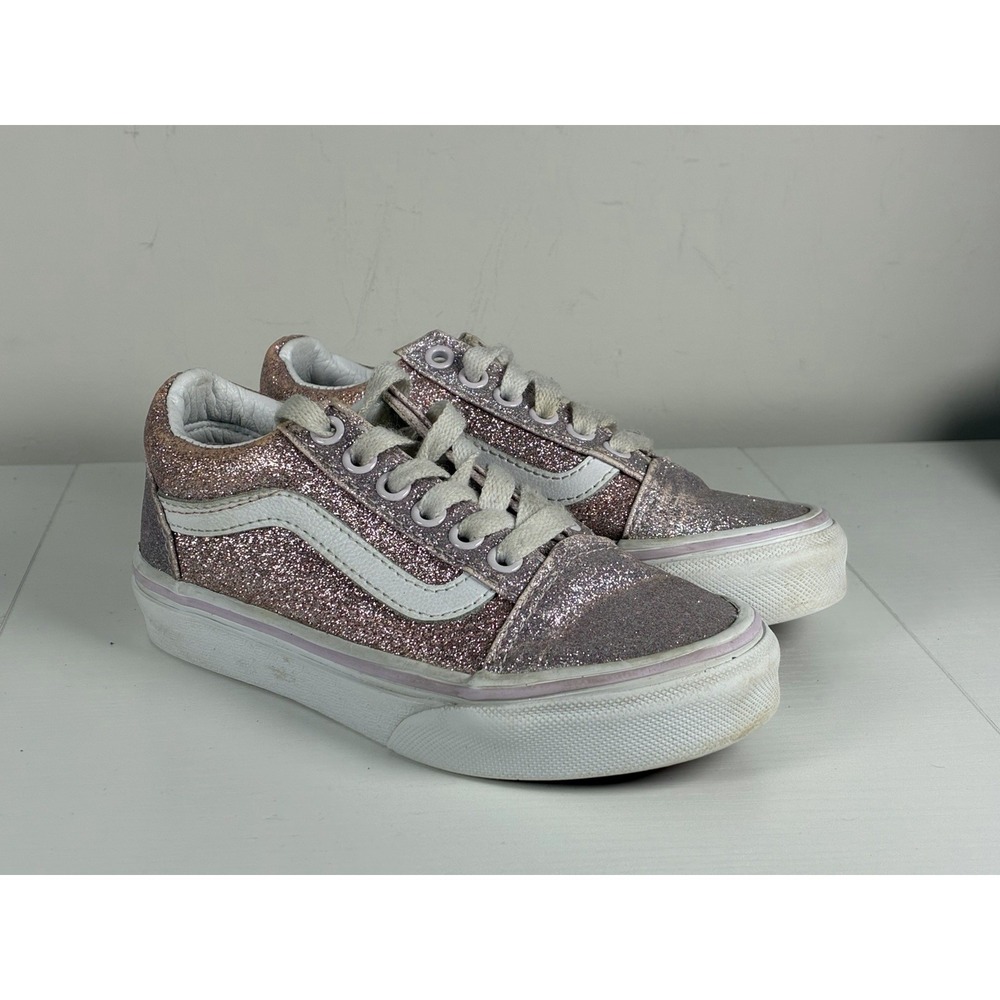Vans Old Skool Glitter Rose Gold Sneakers Sparkly Shoes Girls  Size 11